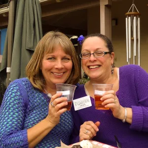 Tricia Wardlaw and Joni Kelly, SBBG Members Picnic 2013, March 20 2013