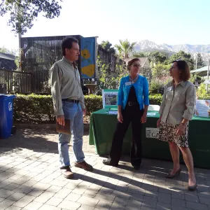 SBBG hosts Santa Barbara Chamber of Commerce Mixer, June 2013, Gina Benesh and Nina Dunbar