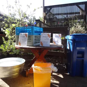 SBBG hosts Santa Barbara Chamber of Commerce Mixer, June 2013, sustainable event, zero waste goal