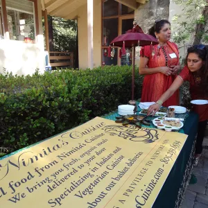 SBBG hosts Santa Barbara Chamber of Commerce Mixer, June 2013, catering