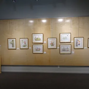 Patrick O'Hara exhibit at the Wildling Art Museum, SBBG Blaksley Library Special Collections, Art