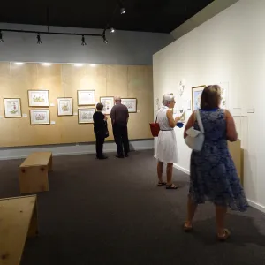 Patrick O'Hara exhibit at the Wildling Art Museum, SBBG Blaksley Library Special Collections, Art