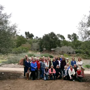 First SBBG California Naturalists graduation group, new oaks, Meadow Oaks