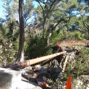 Campbell Bridge construction