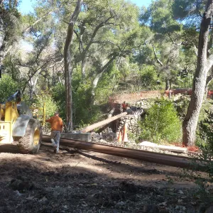 Campbell Bridge construction