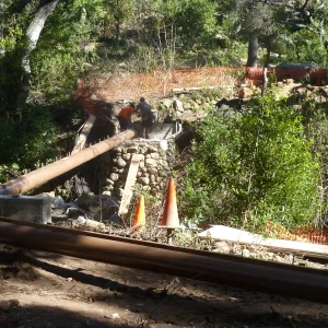Campbell Bridge construction