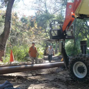 Campbell Bridge construction