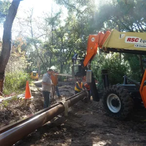 Campbell Bridge construction
