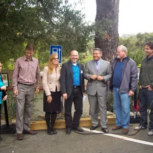 new EV Charging Station at SBBG, electric vehicle charging station, dedication