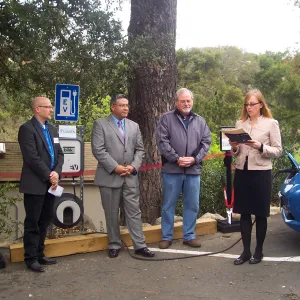 new EV Charging Station at SBBG, electric vehicle charging station, dedication