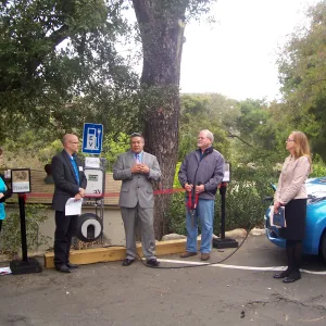 new EV Charging Station at SBBG, electric vehicle charging station, dedication