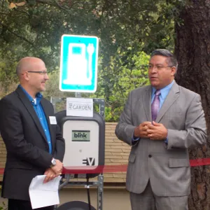 new EV Charging Station at SBBG, electric vehicle charging station, dedication