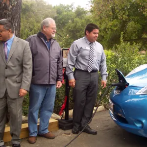new EV Charging Station at SBBG, electric vehicle charging station, dedication