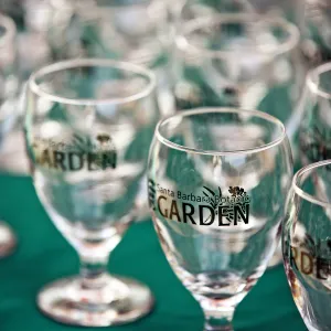 Santa Barbara Beer Garden Event, Garden logo beer glasses