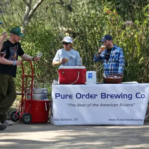 Santa Barbara Beer Garden Event, Pure Order Brewing Co. table