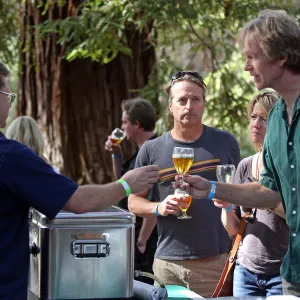Santa Barbara Beer Garden Event, Redwood Section