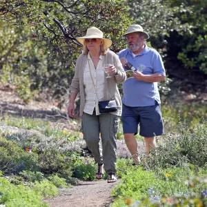 Santa Barbara Beer Garden Event, visitors strolling on a path near the Meadow