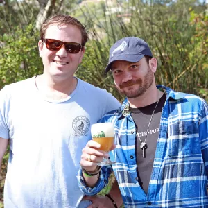 Santa Barbara Beer Garden Event, James and Daivd Burge with Pure Order Brewing
