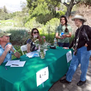 Santa Barbara Beer Garden Event, Paul Krier, Laura Muasher, Kathy Castaneda, and Sheila Lodge