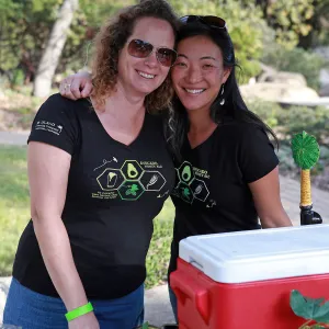 Santa Barbara Beer Garden Event, Island Brewing, Jena Jenkins and Wendy pouring
