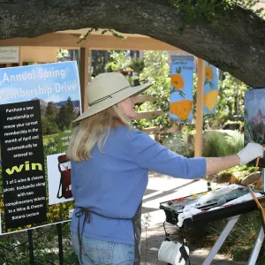 Artists Painting in the Garden