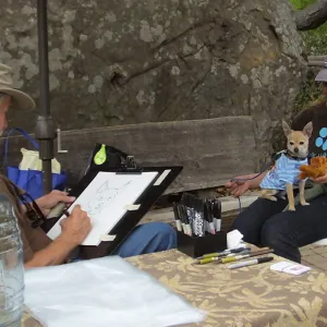Trails n Tails 2014, Caricature Artist