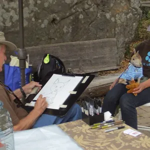 Trails n Tails 2014, Caricature Artist
