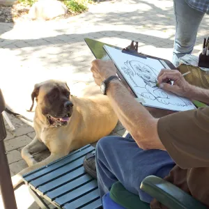 Trails n Tails 2014, Caricature Artist