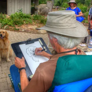 Trails n Tails 2014, Caricature Artist