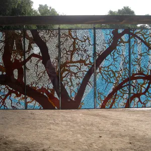 Kathleen Crocetti stained glass exhibition in the Meadow