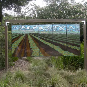 Kathleen Crocetti stained glass exhibition in the Meadow