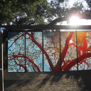 Kathleen Crocetti stained glass exhibition in the Meadow