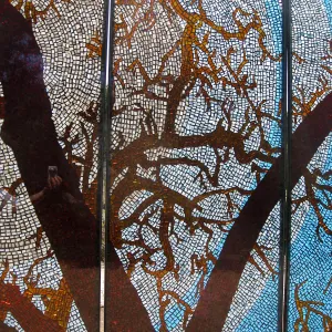 Kathleen Crocetti stained glass exhibition in the Meadow