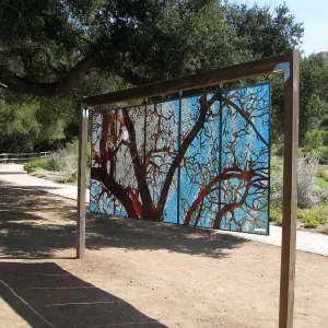 Kathleen Crocetti stained glass exhibition in the Meadow