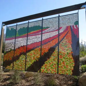 Kathleen Crocetti stained glass exhibition in the Meadow