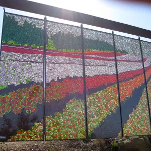Kathleen Crocetti stained glass exhibition in the Meadow