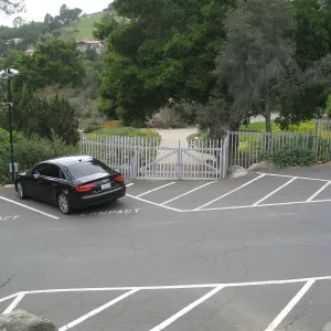 Original entrance from parking lot