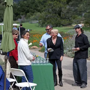 2015 Santa Barbara Beer Garden Event, SBBG table