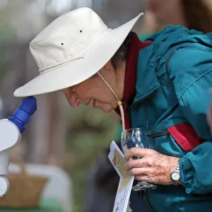 2015 Santa Barbara Beer Garden Event, Microscope Display