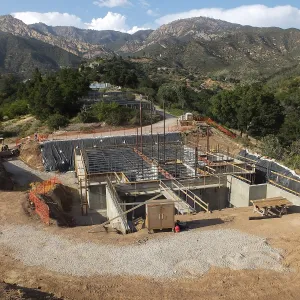 Pritzlaff Conservation Center Construction, Exterior looking northeast