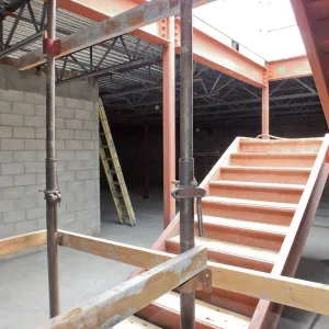 Pritzlaff Conservation Center Construction, looking northwest across Herbarium space