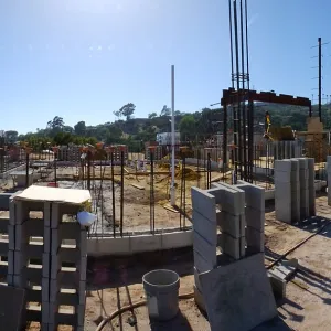 Pritzlaff Conservation Center Construction, panorama of east side