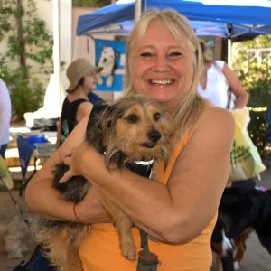 Trails n Tails 2015, Karen Luckett adopted her dog at TnT 2011