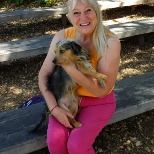 Trails n Tails 2015, Karen Luckett adopted her dog at TnT 2011
