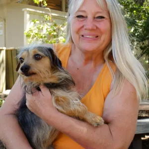 Trails n Tails 2015, Karen Luckett adopted her dog at TnT 2011