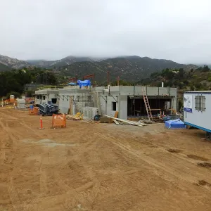 Pritzlaff Conservation Center Construction, Exterior looking northeast