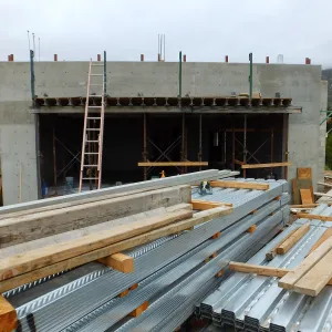 Pritzlaff Conservation Center Construction, south wall