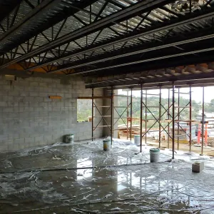 Pritzlaff Conservation Center Construction, Exhibit Room, looking southeast