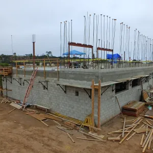 Pritzlaff Conservation Center Construction, Exterior looking southeast