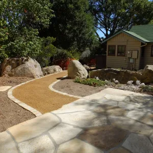 Home Demonstration Garden Renovation, view 3, north side of Cottage